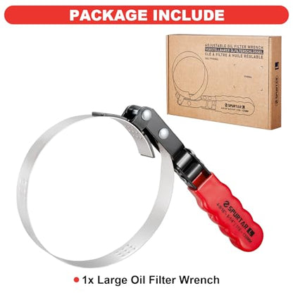 Large Oil Filter Wrench Adjustable Swivel Oil Filter Removal Tool