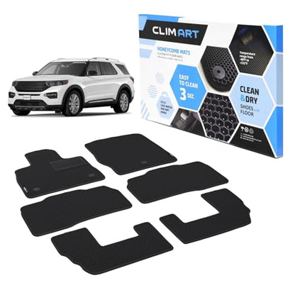 All Weather Car Floor Mats Compatible with Ford Explorer 2020
