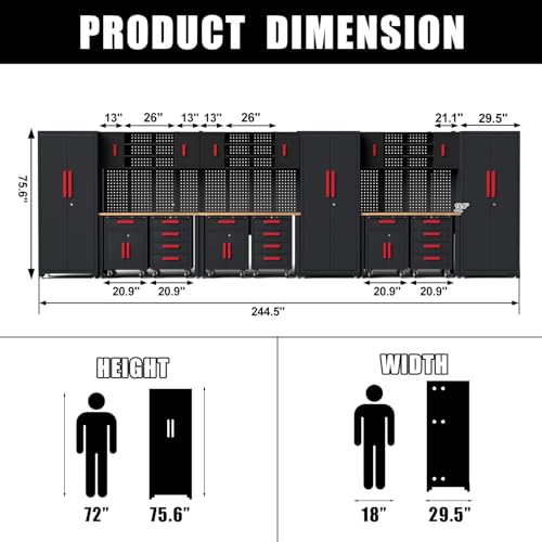 18Pack Garage Cabinets and Storage System