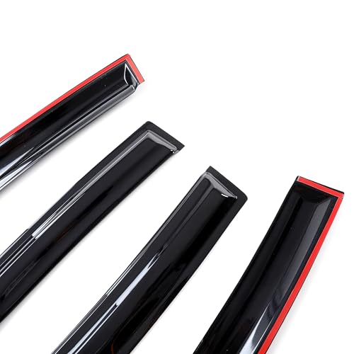 Outside Mount Window Visors Rain Guards for Honda Civic 4Dr Sedan 2016 (4 Count)