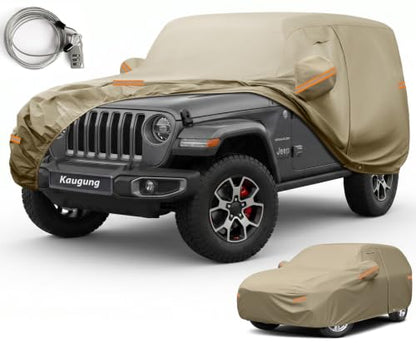 Custom Fit Car Cover for Jeep Wrangler 2 Door CJ YJ TJ JK JL