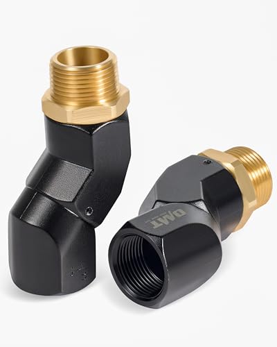 OMT 2pcs 1" NPT Fuel Hose Nozzle Swivel Kit (2 Count)