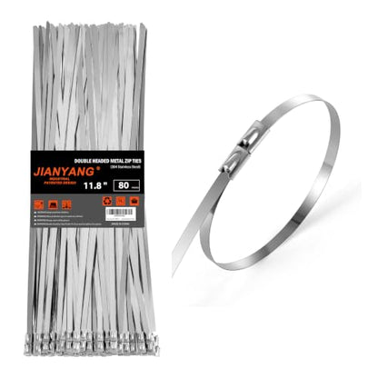 Metal Zip Ties 11.8 Inch 304 Stainless Steel Zip Ties Multi