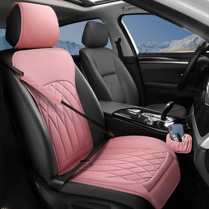1 Pack Waterproof Front Car Seat Cover for Car Truck SUV Pink