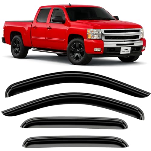 Tape on Extra Durable Rain Guards for Trucks Chevrolet (4 Count)