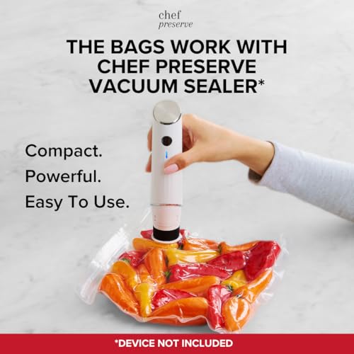 Reusable Vacuum Sealer Bags for Food (30 Count)