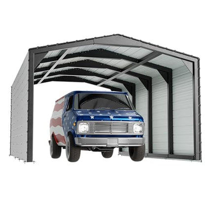 Military Grade Metal Carports 12x20 FT