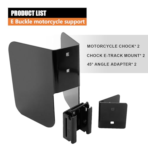 2Pack E Track Wheel Chock for Motorcycle