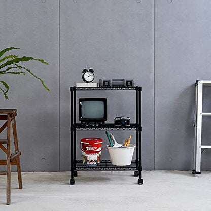 3 Tier Wire Shelving Unit Storage Rack