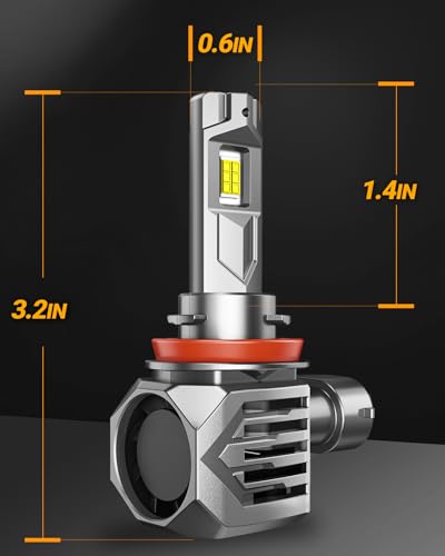 S7S 𝐇𝟏𝟏/𝐇𝟖/𝐇? 9005/HB3 Light, 240000LM Brightest Fog Bulbs, 6500K White, Easy Installation,10 Years Lifespan, Plug-N-Play, 4 Pack (4 Count)
