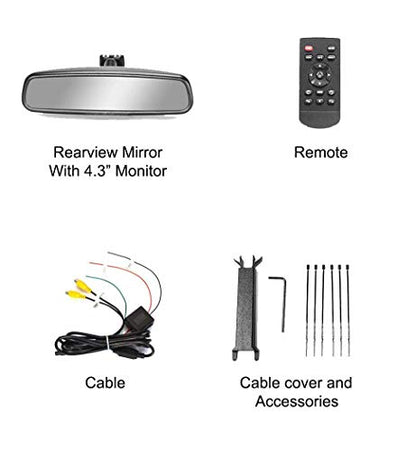 10.5" OEM Rear View Mirror with 4.3" LCD Screen
