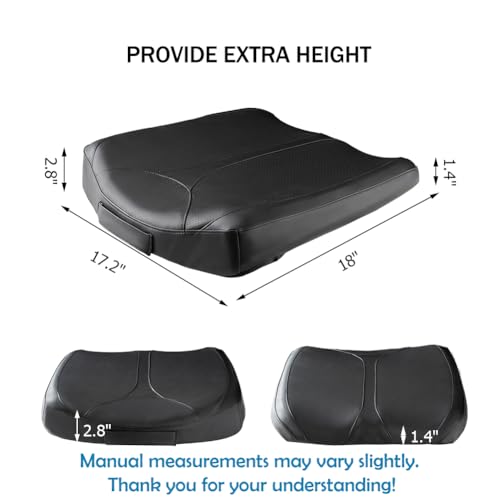 Leather Car Memory Foam Heightening Seat Cushion for Short People Driving