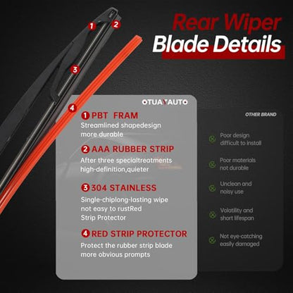 Rear Wiper Arm Blade Replacement for Chevy Suburban Tahoe Yukon 2007