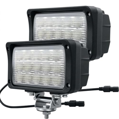 45W Led Work Lights 12V 24V 4500LM 6500K Rectangular Fog Lights (2 Count)