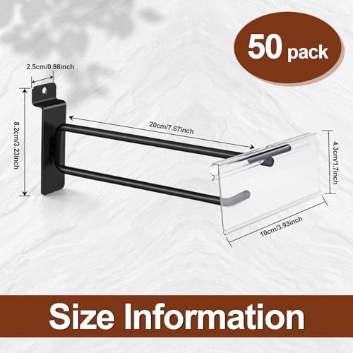 Heavy Duty 8" Slatwall Panel Double (50 Count)