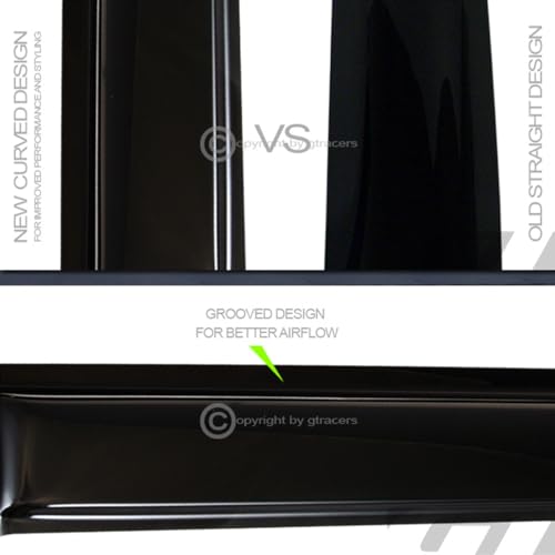 4pcs Front Rear Window Deflector Sun