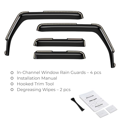 Window Deflectors Smoke Tinted In (4 Count)