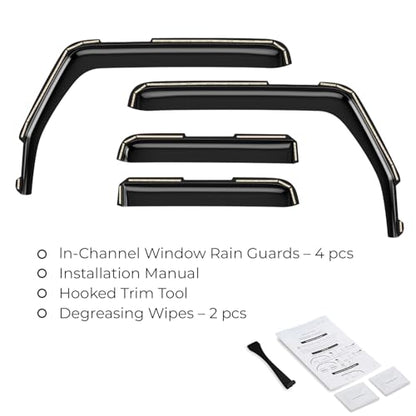 Window Deflectors Smoke Tinted In (4 Count)