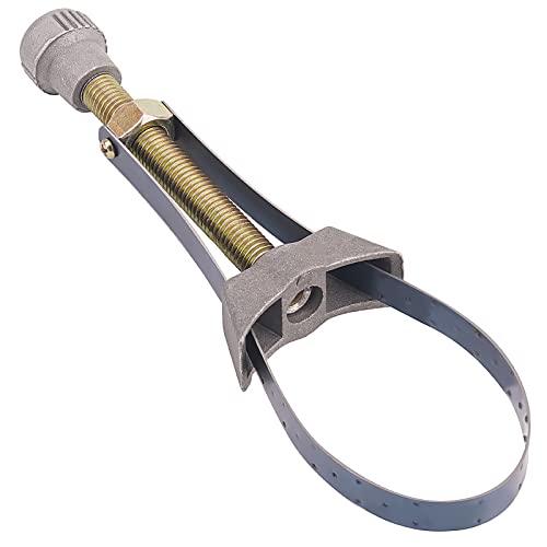 1PC Car Auto Motorcycle Oil Filter Tool Strap Wrench Diameter Adjustable 60mm To 120mm Universal Removal Tools Suction Tweezers Replacement Tips Strap Wrench