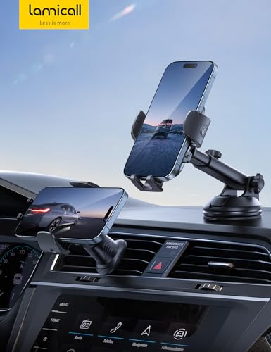 Car Phone Holder Dashboard Vent Windshield 70 LBS Suction 3