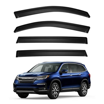4pcs Window Visors Rain Guards for 2016 (4 Count)