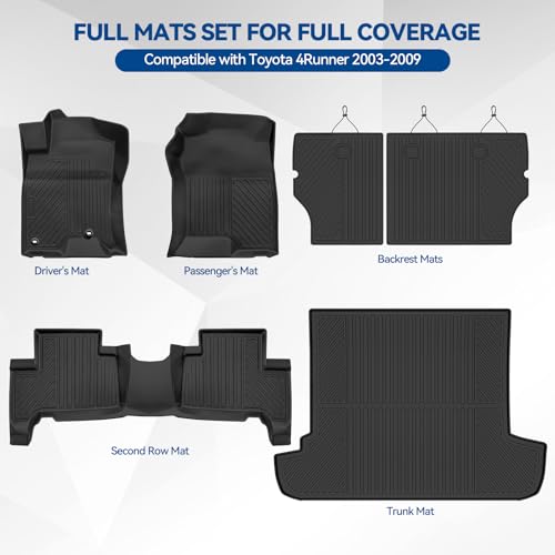 Custom Fit Floor Mats for Toyota 4Runner 2003