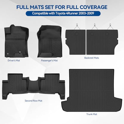 Custom Fit Floor Mats for Toyota 4Runner 2003