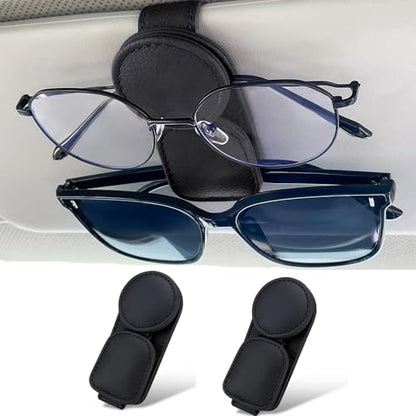 2 Pack Sunglasses Holder for Car Visor