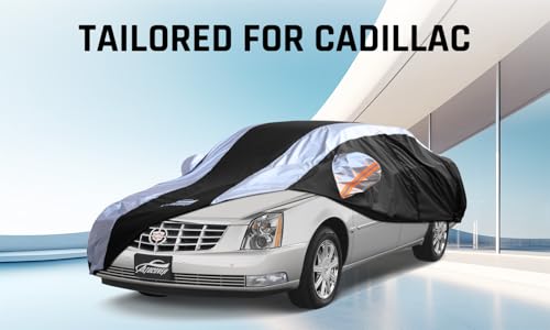 Car Cover Waterproof All Weather with Silver Strip Design
