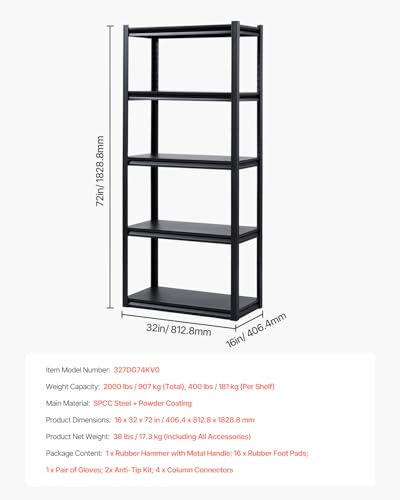 Storage Shelves (5 Count)