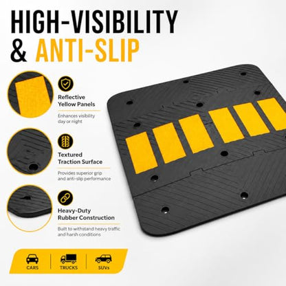 Rubber Speed Bump 36"x10"x1.8" Heavy Duty 22