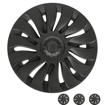 Wheel Covers for Tesla Model Y Accessories 2024 19 Inch 4 Pcs Rim Protector Wheel Cover Replacement Compatible with Tesla Y 2024 2023 2022 2021 (4 Count)