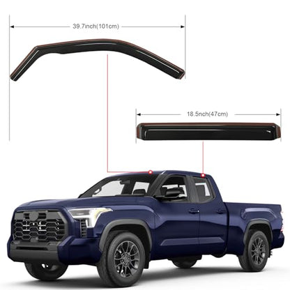 Side Window Deflectors for Toyota Tundra Double Cab 2022