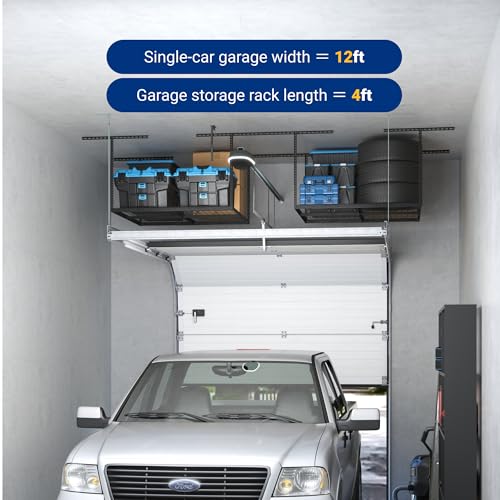 4x4ft Overhead Garage Storage Rack