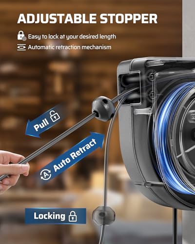 75FT Retractable Extension Cord Reel