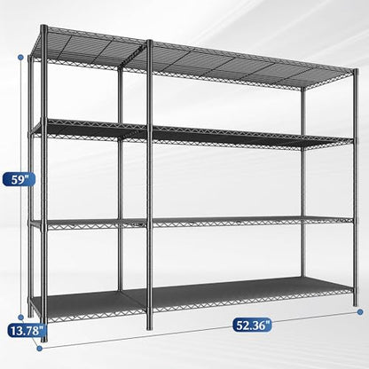 52.4W Wire Shelving Rack (2 Count)