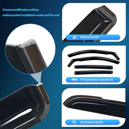 in Channel Rain Guards for Toyota RAV4 2013 (4 Count)