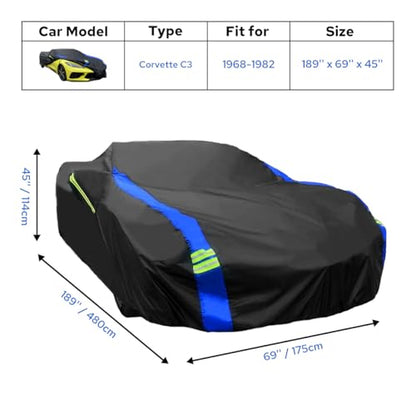 Car Cover Compatible with Chevy Corvette C3
