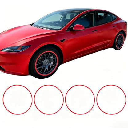 Automotive Alloy Wheel Rim Protector 18 Inch Alloy Rim Guards for Car Rims Compatible with Tesla Model 3 18 Inch (4 Count)