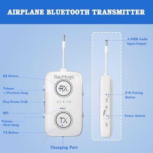 Airplane Bluetooth Adapter for Headphones