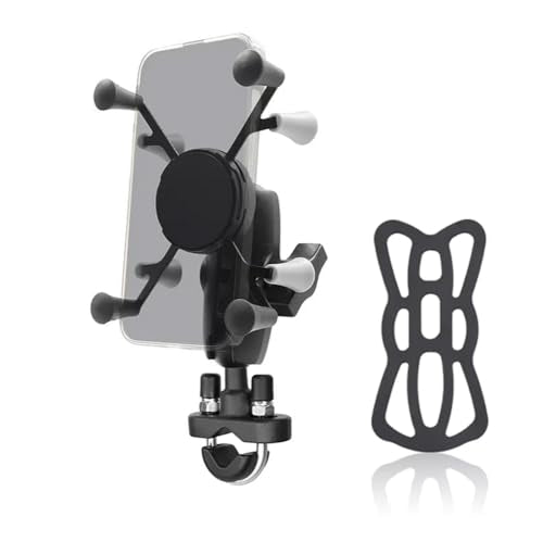 Motorcycle Phone Mount with Aluminum Alloy Arm and U