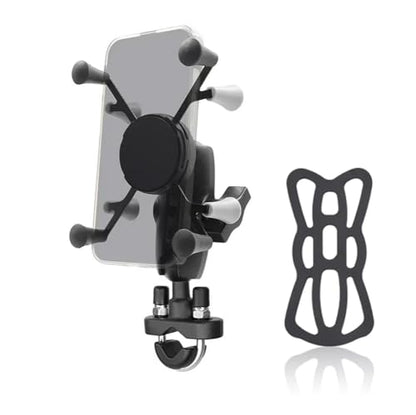 Motorcycle Phone Mount with Aluminum Alloy Arm and U