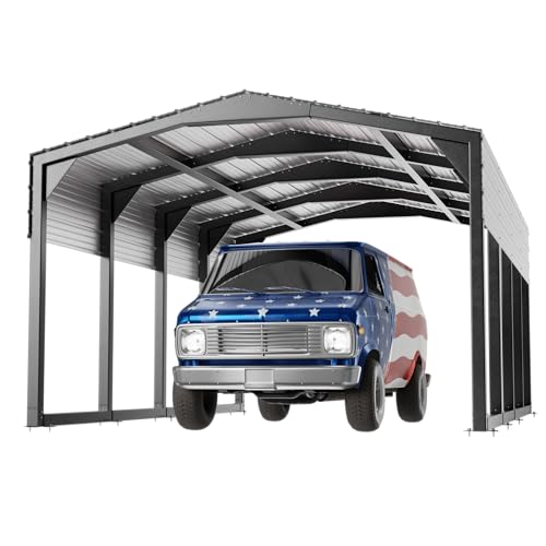 Military Grade Metal Carport 12x20 FT