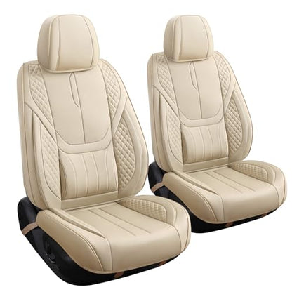 Universal Car Seat Covers for SUVs Sedans Trucks Beige (5 Count)