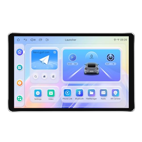 Single Din Touchscreen Radio 10.1 Inch Car Stereo with Apple Carplay & Android Auto
