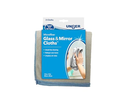 12” x 12” Microfiber Glass and Mirror Cloths (2 Count)
