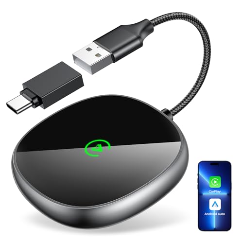 Wireless Carplay Adapter for iPhone & Android Auto 2