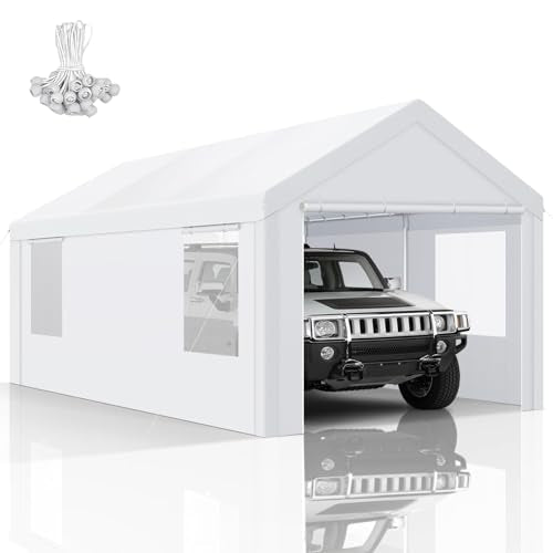 10x20 FT Heavy Duty Carport with Galvanized Frame