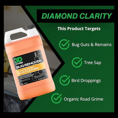 Bug Remover All Purpose Exterior Cleaner & Degreaser to Wipe Away Bugs on Plastic (128 Fl Oz)