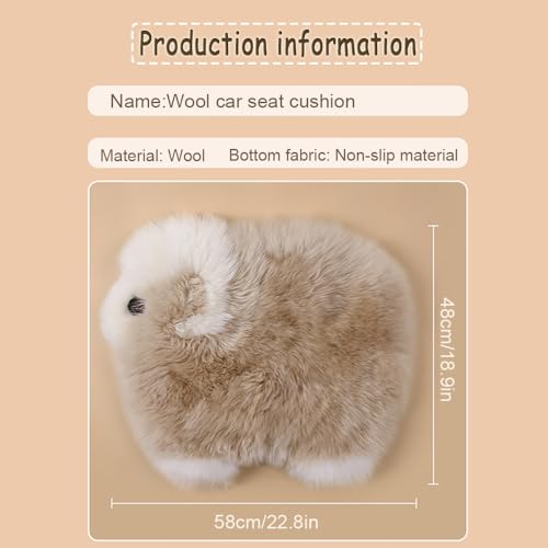 Genuine Wool Car Seat Cushion Comfort Style